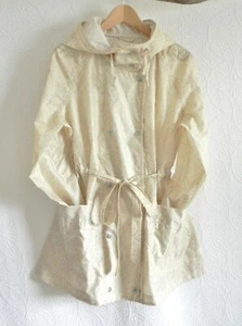 Mossimo Supply Co Raincoat Hooded Belted Light Weight Pockets Floral Size XL - Picture 1 of 11