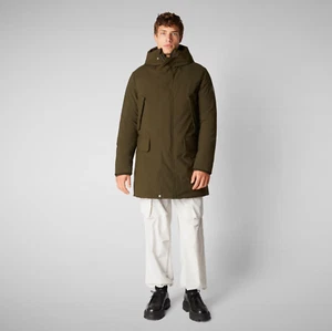 Save the Duck Men's Wilson Hooded Parka Green XS - Picture 1 of 6