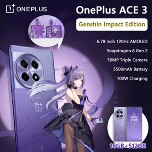 Genshin Impact Edition OnePlus Ace 3 5G Snapdragon 8 Gen 2 NFC 5500mAh 100W 50MP - Picture 1 of 17