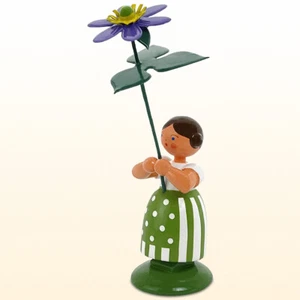WEHA Blumenkind Wiesenblumenmädchen mit Leberblume ca. 11cm, 1012 vom Fachhandel - Bild 1 von 3