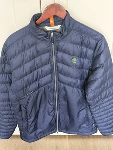 Peter Millar Merion Navy Blue Puffer Golf Jacket Size Medium. Never Worn - Picture 1 of 4