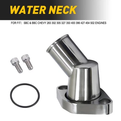 Carcasa termostato motores SBC BBC Chevy 302 283 305 327 350 400 396 427 454 Foto 1 de 4