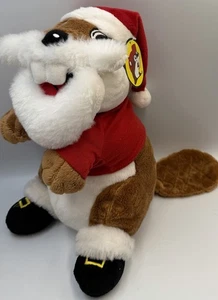 Buc-ees Biber 10 Zoll Plüschtier Santa Holiday Weihnachten Stofftier Bucees 2019 - Bild 1 von 10
