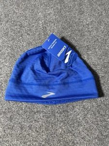 New Brooks Notch Thermal Beanie 2.0 Running Hat One Size Neo Blue NWT - Picture 1 of 6