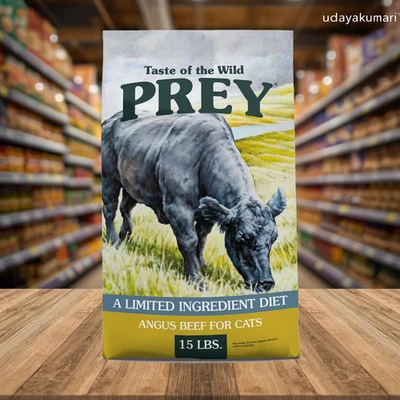 Taste of the Wild PREY Angus Beef Ingrediente Limitado Receta Comida Seca para Gatos, 15 lb Foto 1 de 4