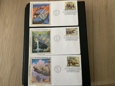 1997 #3136a-o 32c Dinosaurs - 15 COLORANO FDCs - Image 1 of 4
