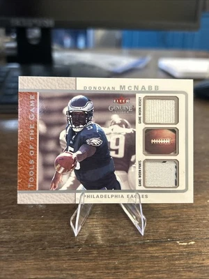 2003 Fleer Genuine Insider Tools of the Game Dual Jerseys 61/99 Donovan McNabb - Image 1 of 3