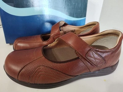 NEW Drew Women’s Orthopedic Mary Jane Shoes Brown Leather Diabetic Comfort 9 M - Image 1 of 4