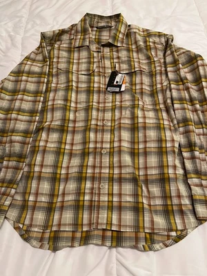 Sitka Gear New w/ Tags-GlobeTrotter/LS Button Down/Sand Plaid/XL - Image 1 of 4