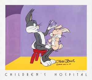 Chuck Jones SIGNED Bugs Bunny Children's Hospital Limited Edition Print 1991 - Picture 1 of 1
