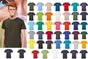 B&C Collection #E150 TU01T - De Los Hombres Plano Algodón Camiseta Ligero - Imagen 1 de 65