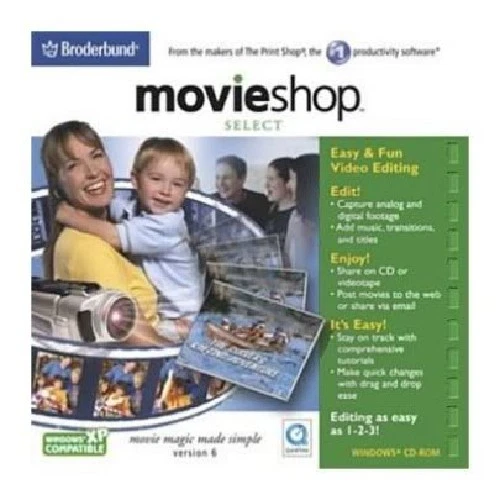 MovieShop 6 Select Pc New Cd Rom In Paper Sleeve XP - Image 1 of 2