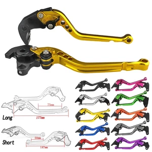 Long & Short CNC Adjustable Brake Clutch Levers For Honda CBR250R CB400 CB600 - Picture 1 of 27