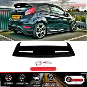 FORD Fiesta MK7 MK7,5 Heck Kofferraum Spoiler Flügel Glanz Schwarz mit Rückleuchte ST Look - Bild 1 von 9