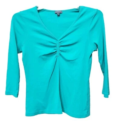 Lilla P 100% Cotton Green 3/4 Sleeve T-Shirt Size Medium - Image 1 of 4