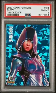 2020 Panini Fortnite Cracked ICE #194 GLOW PSA 8 USA 🙂 Druck - Bild 1 von 2