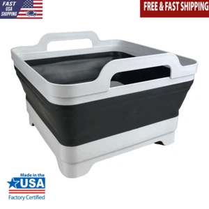 Collapsible Sink 10 Quart Lightweight Portable Basin Travel Camping Kitchen New - Picture 1 of 6