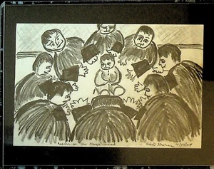 Carl Morse Gay Poet Playwright Original Art Recess on the Playground 2004 - Picture 1 of 1