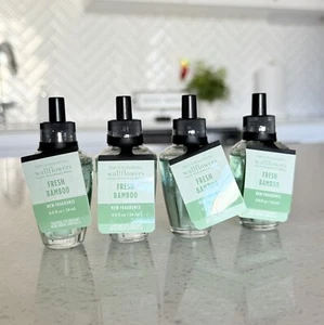 Bath Body Works Home FRISCHER BAMBUS Wandblumen-Nachfüllzwiebeln, NEU x 4 Nachfüllpackungen - Bild 1 von 1