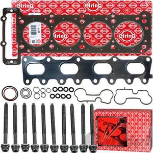 ELRING ZYLINDERKOPFDICHTUNG-SATZ + SCHRAUBEN für M111 MERCEDES W202 W210 R170 - Afbeelding 1 van 3