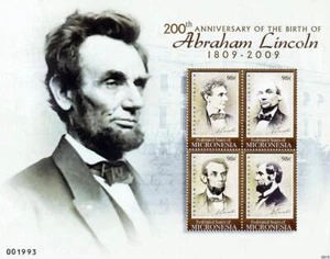 MICRONESIA 2009 USA Pres.ABRAHAM LINCOLN M/S mnh - Picture 1 of 1