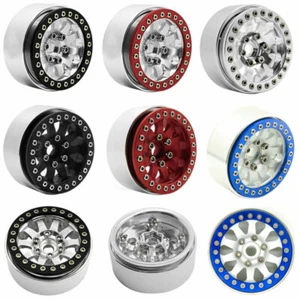 4x 1/10 RC Alum 1.9'' Beadlock Wheel Rims for TRX-4 Axial SCX10 CC01 D90 Redcat - Picture 1 of 16
