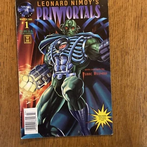 Leonard Nimoy's Primortals #1 Comic Trading Card & Game Piece Intact (1995) - Picture 1 of 4
