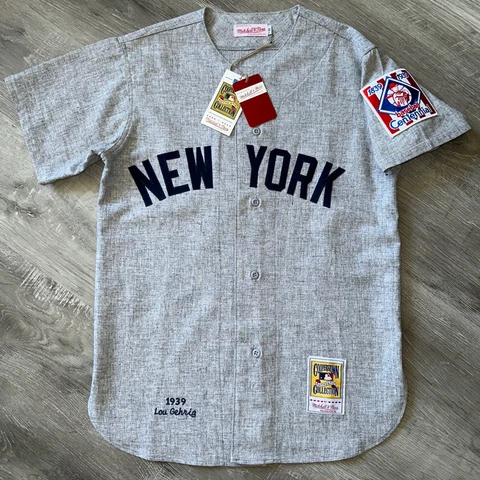 Authentic 1939 Lou Gehrig New York Yankees Jersey 40 M Mitchell & Ness USA Cover