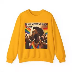 Queer History Is Black History Sweatshirt - Pride Sweatshirt - Picture 1 of 21