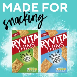 Flatbread Snacks Crunch by Ryvita Thins Delicious Taste Made to Munch 125g - Bild 1 von 7