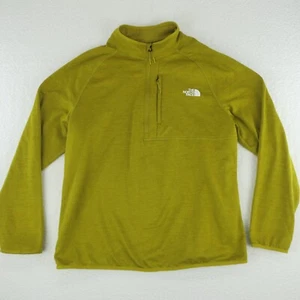 The North Face Long Sleeve Quarter Zip Pullover Sweater Mens XL Yellow - Picture 1 of 11