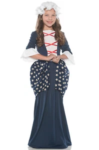 Brand New Colonial Betsy Ross Historical Child Costume - Picture 1 of 1