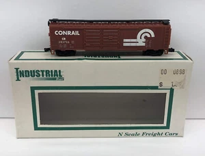 N Scale Industrial Rail Freight Double Door Box Car Train Conrail CR #283786. - Picture 1 of 12