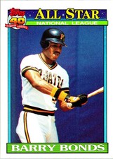 1991 Topps #401 Barry Bonds NM-MT Pirates AS