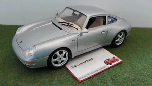 PORSCHE 911 993 Carrera 1993 gris argent silver au 1/18 BURAGO voiture miniature - Picture 1 of 8