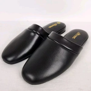 The Vermont Country Store Black Leather Scuffs Slip-On Shoes Men's Size 12M - Picture 1 of 7