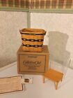 LONGABERGER JW  MINIATURE 1999 TWO PIE BASKET  PRE- OWNED WITH ORIGINAL BOX.