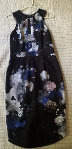 Seduce Dress Womens Size 6 Knee Length Sleeveless Asymmetric - Picture 1 of 6