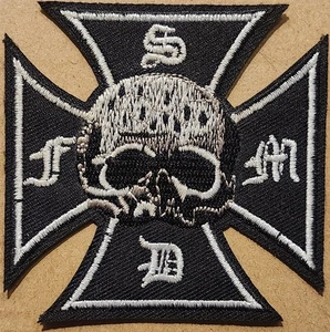 Black Label Society BLS Iron Cross embroidered Iron on patch - Picture 1 of 1