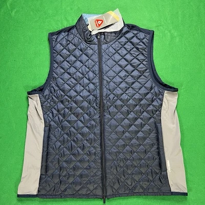 Chaleco de golf acolchado Puma Frost talla XL - cremallera completa Primaloft WRMLBL azul gris para hombre Foto 1 de 4