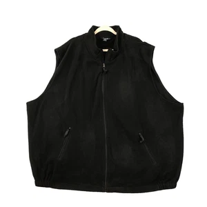 King Size Mens Full Zip Fleece Vest Size 5XL Zip Pockets Comfort - Picture 1 of 9