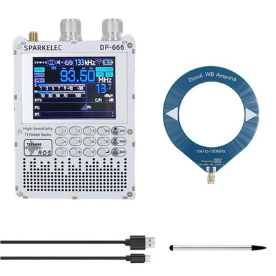 TEF6686 Radio DP-666 Full Band FM/LW/MW/SW Kurzwellenradio + Loop Antenne Kit2038 - Bild 1 von 4