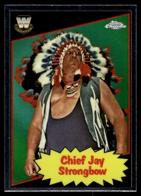 2025 Topps Chrome WWE 1985 Legends Chief Jay Strongbow #85TL-CS - Image 1 of 2