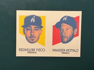 2020 Topps Heritage 1971 Topps Tattoos Clayton Kershaw, Cody Bellinger #15 - Picture 1 of 2
