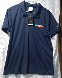 Nike Golf M&M's Womens Corporate Official Logo Dri-Fit Polo Shirt Blue XL - Picture 1 of 5