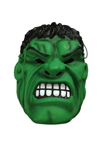 ANGRY Hulk 2003 Halloween Mask Marvel Disguise Vintage Classic Molded cracks - Picture 1 of 13