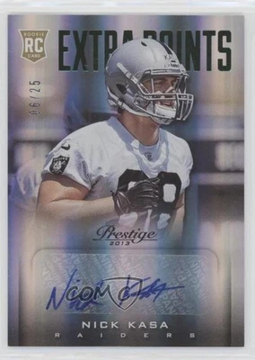 2013 Panini Prestige Extra Points Green Signatures /25 Nick Kasa Rookie Auto RC - Image 1 of 2