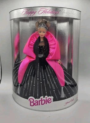 1998 Happy Holidays Barbie Doll Black Gown NEW In Box. - Image 1 of 4