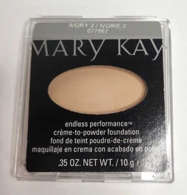 NWOB New Mary Kay Endless Performance Creme to Powder Foundation Ivory 2 #077867 - Image 1 of 2