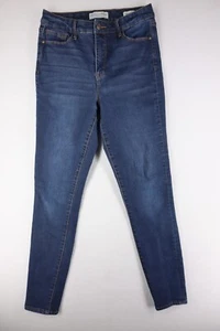 Social Standard by Sanctuary Womens Jeans 8/29 Mid-Rise Skinny Dark Blue Denim - Picture 1 of 10